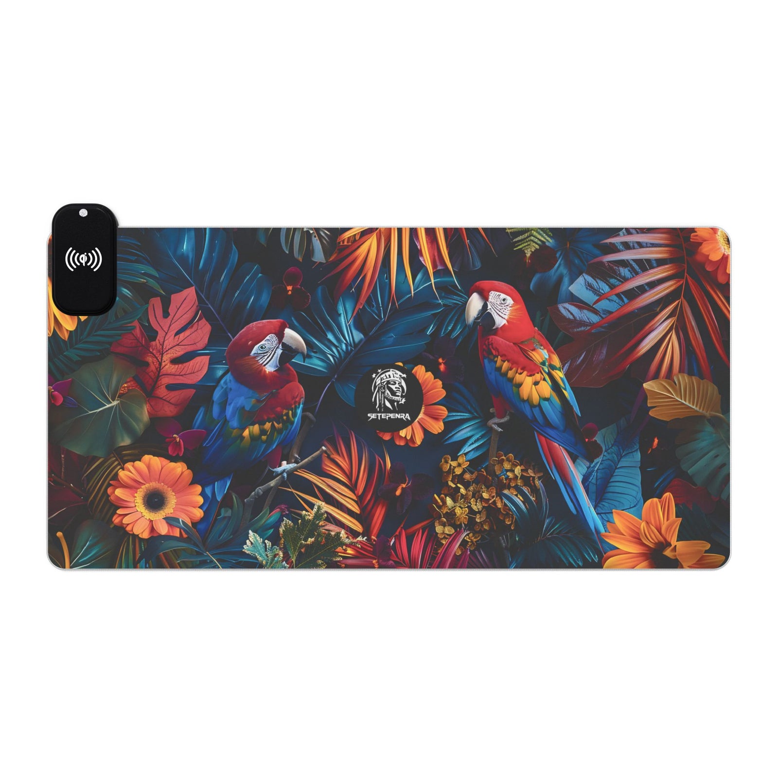 Tropican Retreat (Scene 3) LED Gaming Mousepad w/Wireless Charging