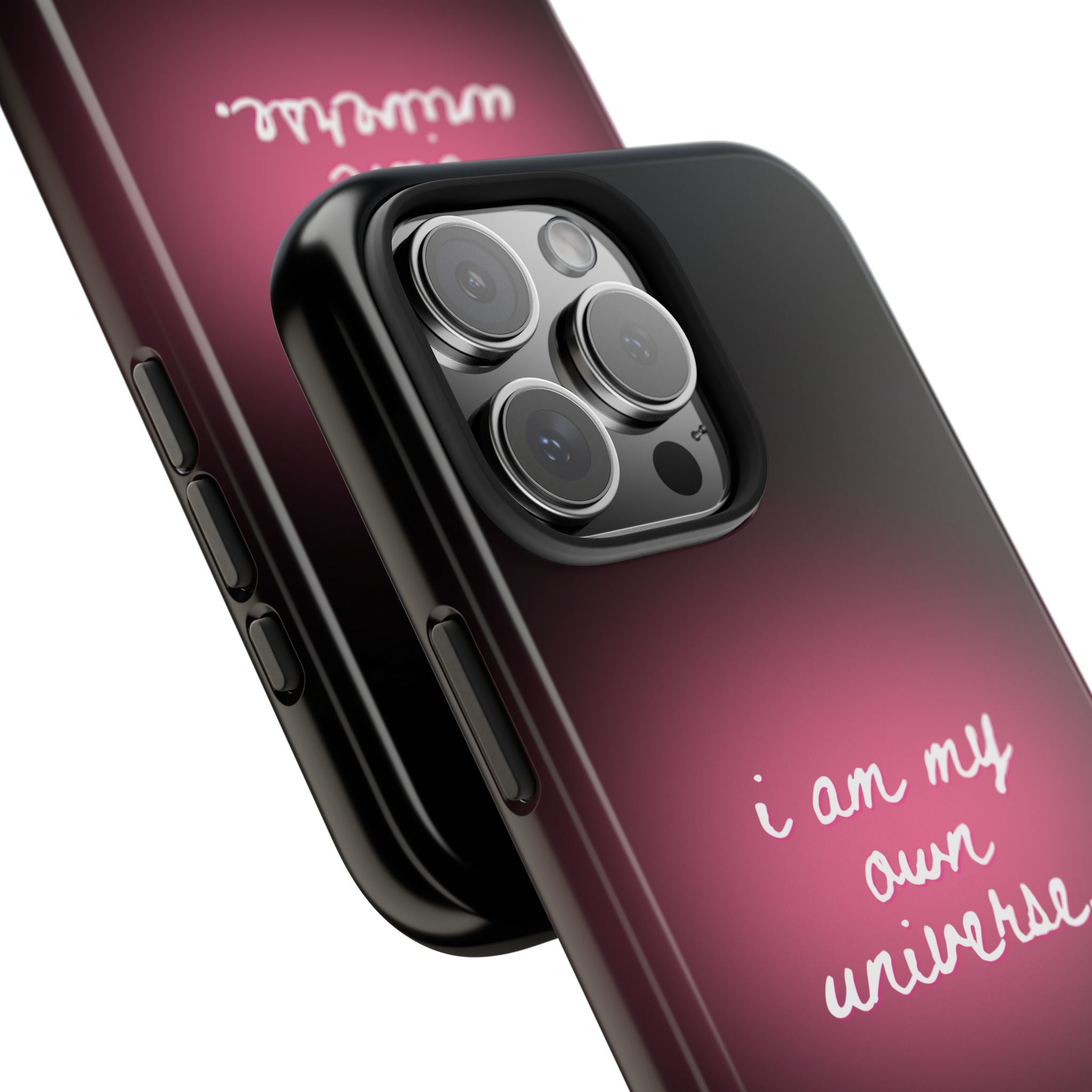I Am My Own Universe — Pink Glow Protective Cover Tough Phone Case