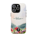 Believe Tough Phone Case (For iPhone, Galaxy & More) - Watercolor Flower