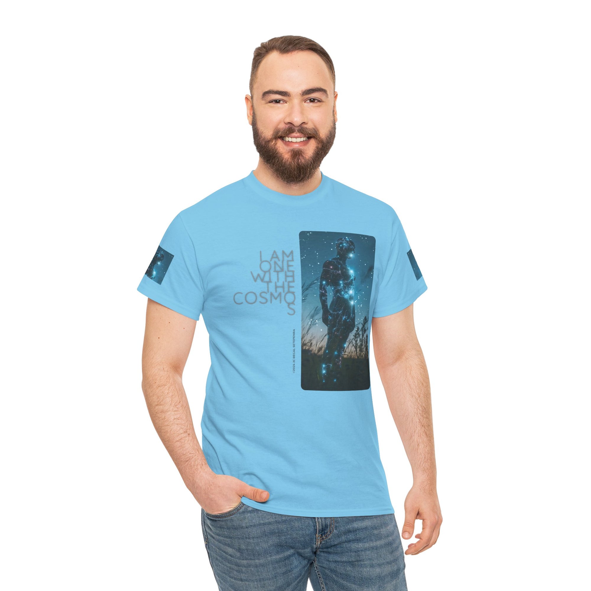 One With The Cosmos Unisex Heavy Cotton Tee
