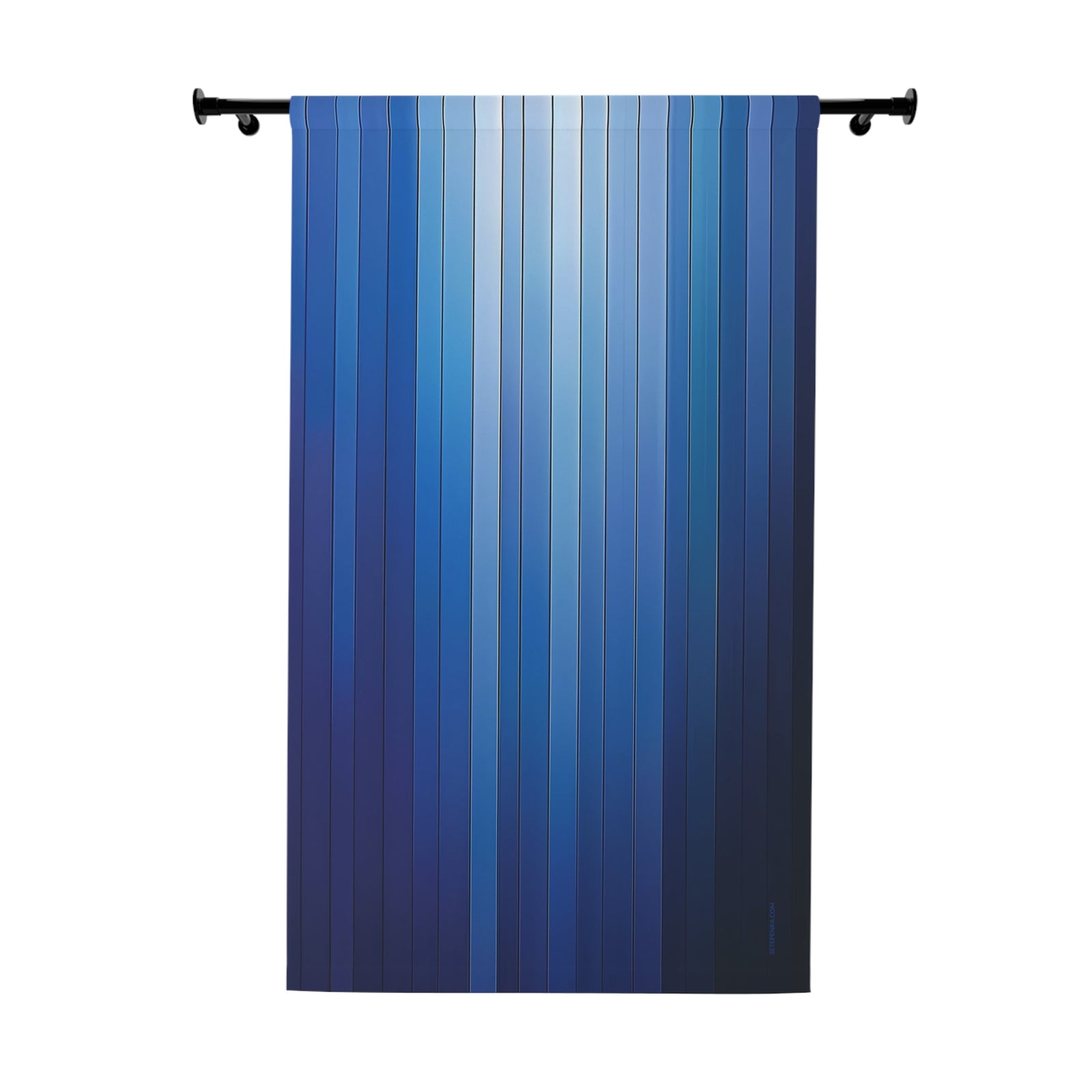Blue Straights Window Curtains (1 Piece) SETEPENRA Home Decor.