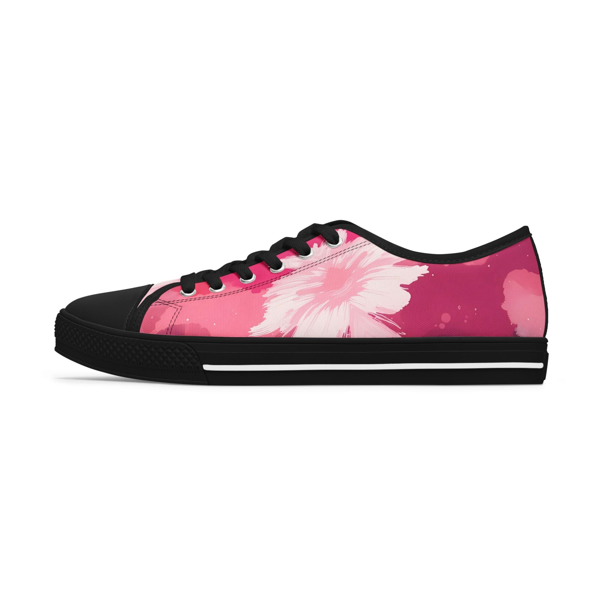 Pinking Bloom Women's Low Top Sneakers SETEPENRA Shoes.