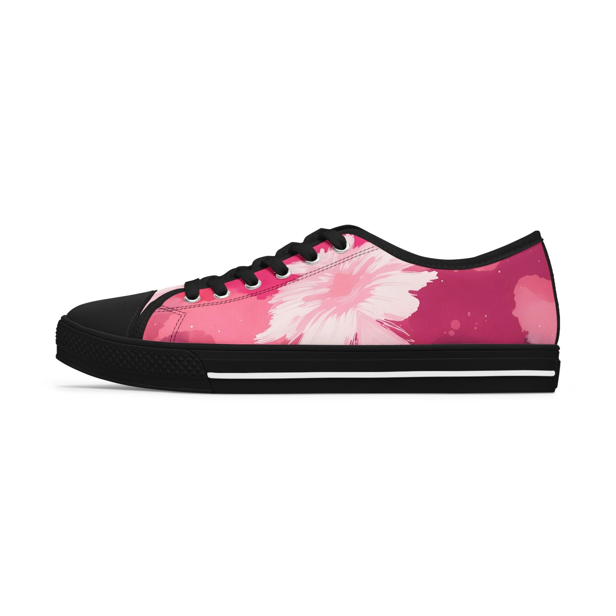 Pinking Bloom Women's Low Top Sneakers SETEPENRA Shoes.