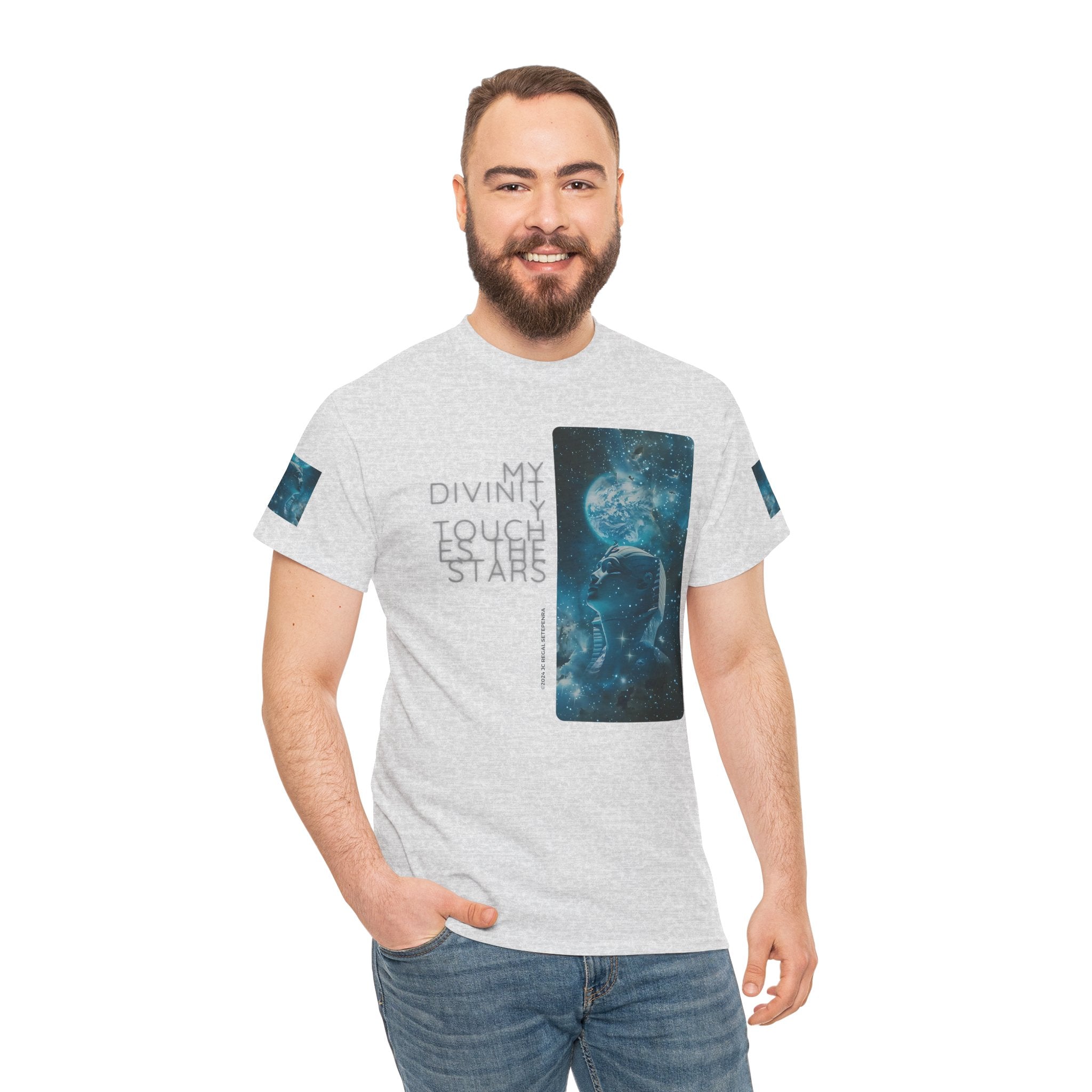 My Divinity Touches The Stars Unisex Heavy Cotton Tee