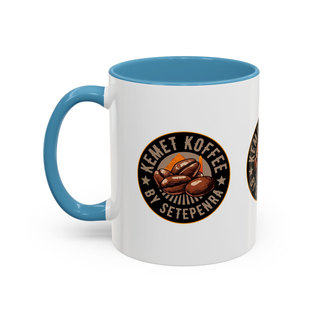 Kemet Koffee By Setepenra Accent Coffee Mug, 11oz, 15oz (Various Colors)