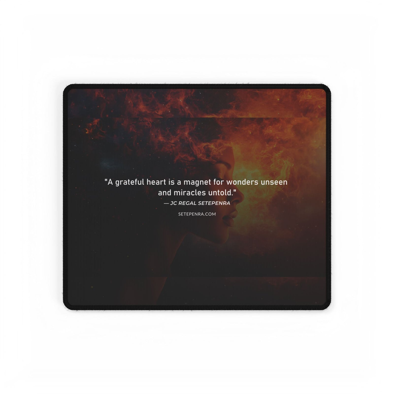 SETEPENRA Original Quotes Desk Mats - Grateful Heart SETEPENRA Home Decor.