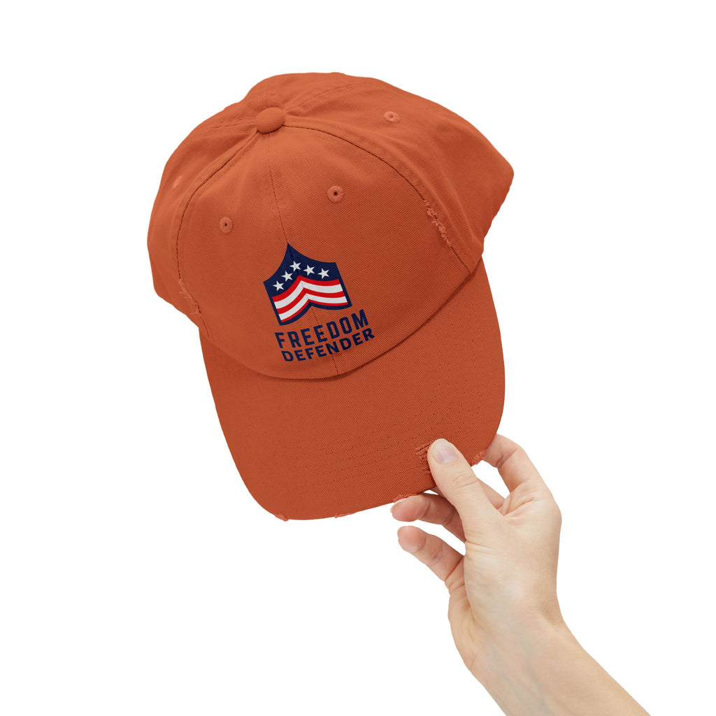 Freedom Defender Unisex Distressed Cap