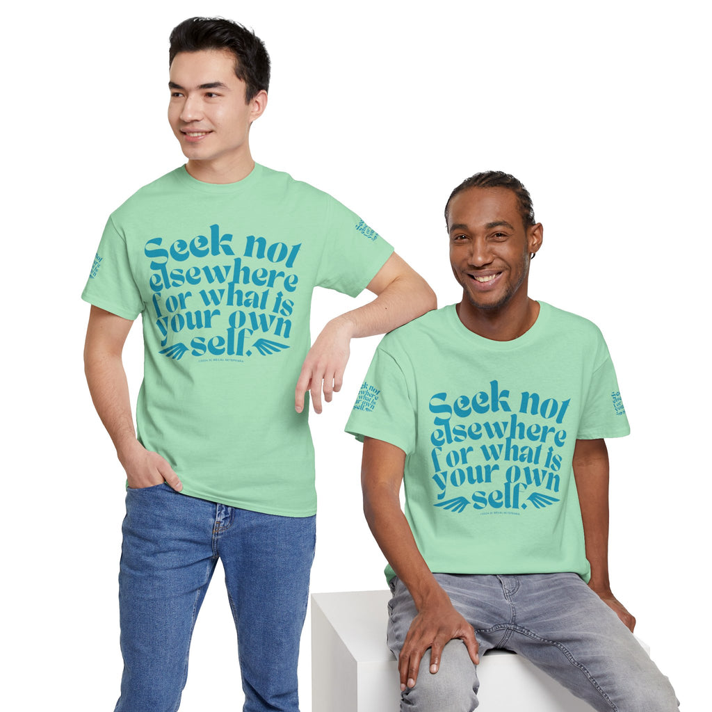 Seek Not Elsewhere (Aqua Edition) Unisex Heavy Cotton Tee