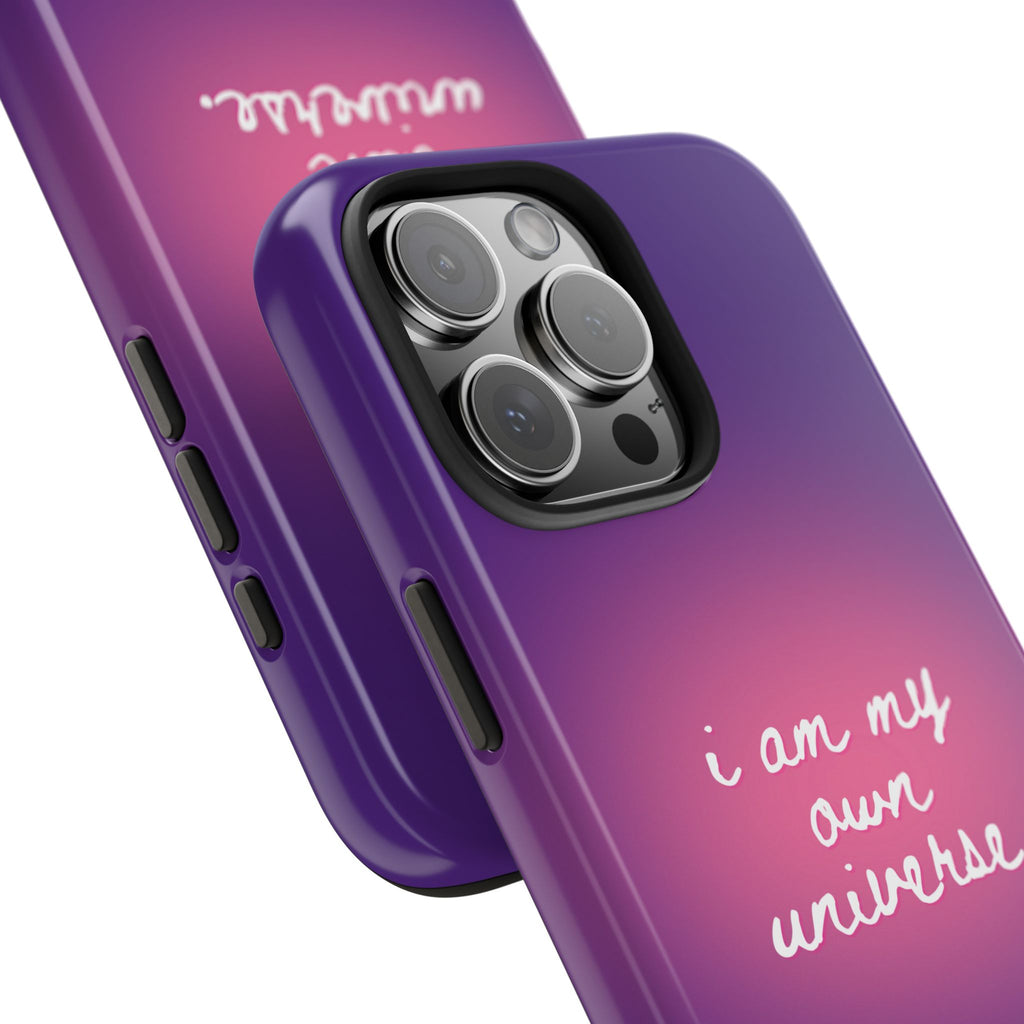I Am My Own Universe Tough Phone Case (For iPhone, Galaxy & More) - Purple