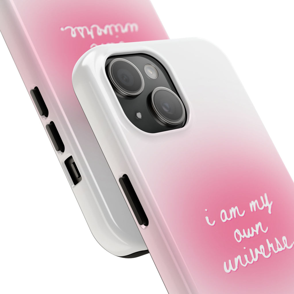 I Am My Own Universe Tough Phone Case (For iPhone, Galaxy & More) - White