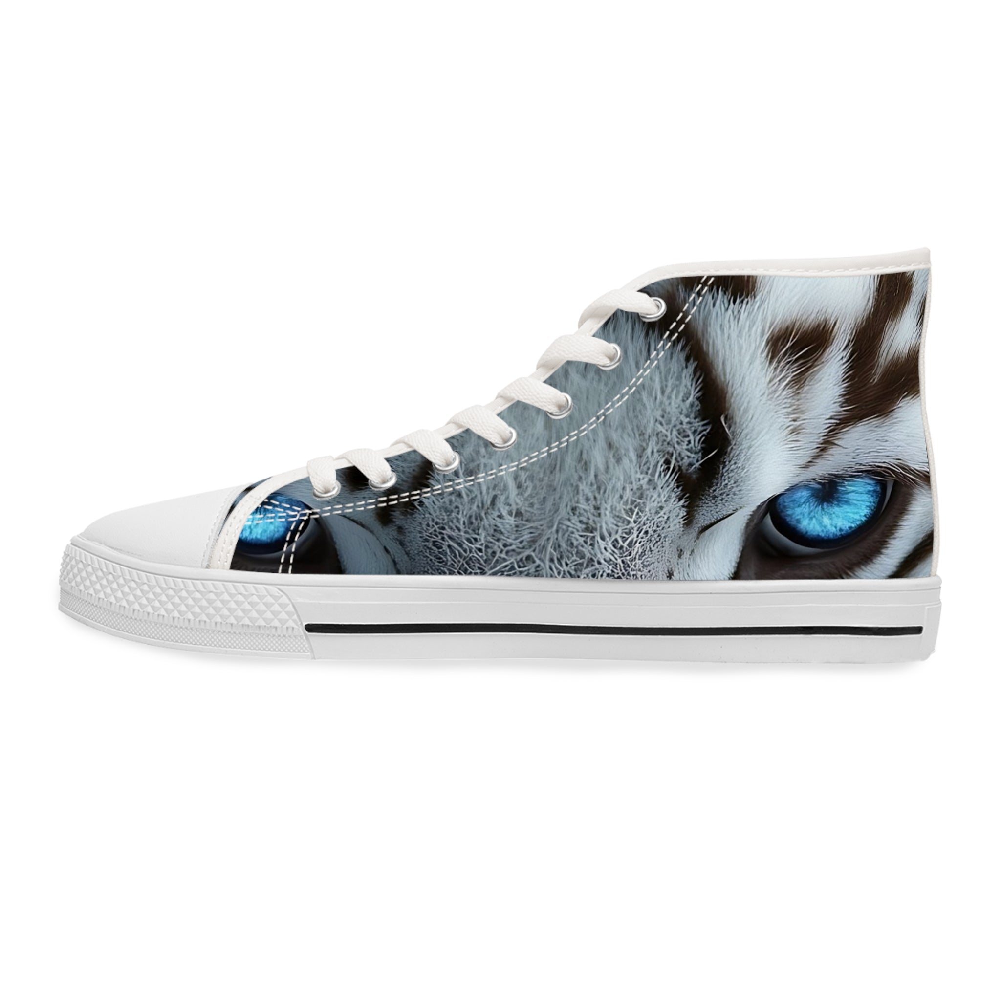 Primal Power Women's High Top Sneakers - White Tiger (2nd Edition) SETEPENRA Shoes.