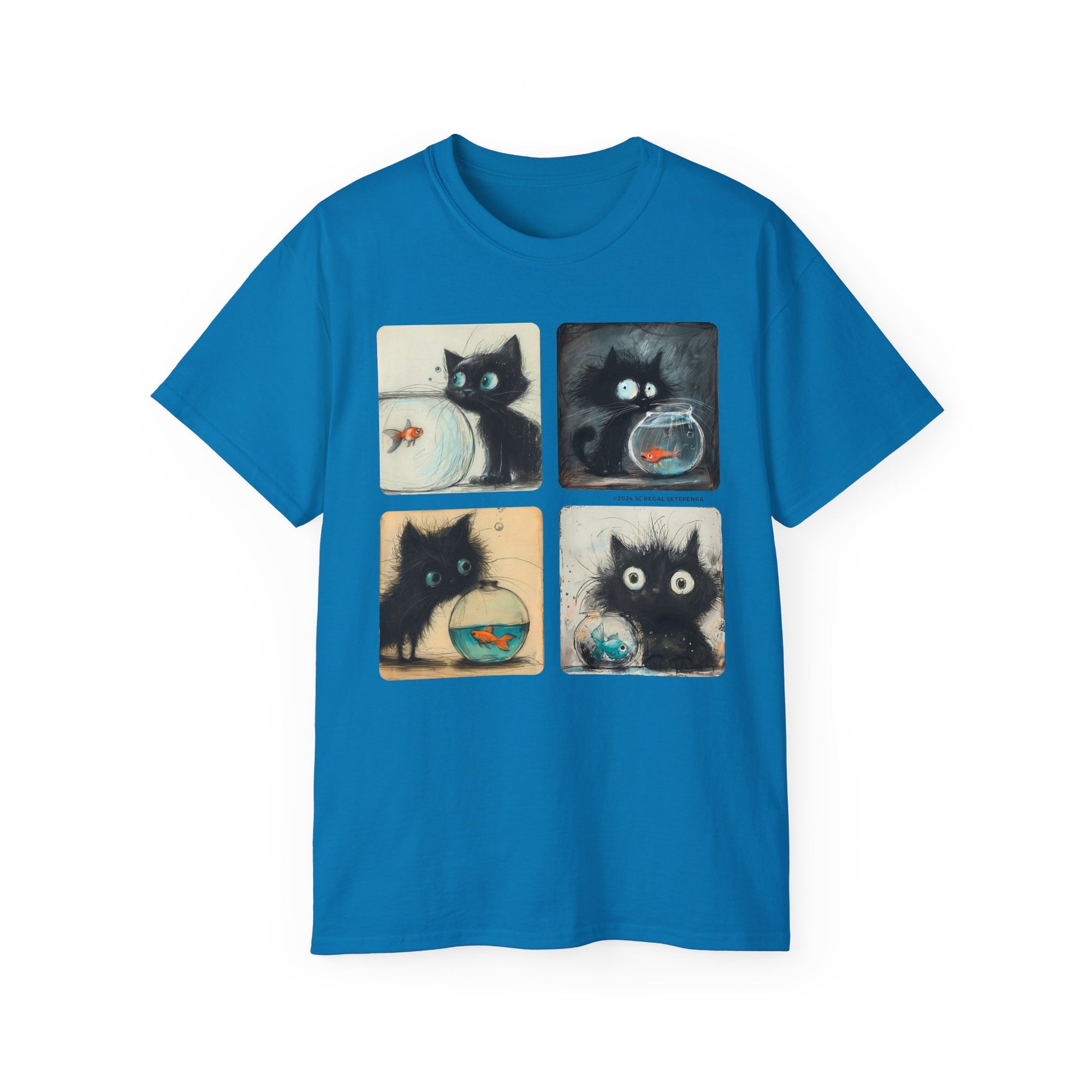 Fishy Kitty Unisex Ultra Cotton Tee SETEPENRA T-Shirt.