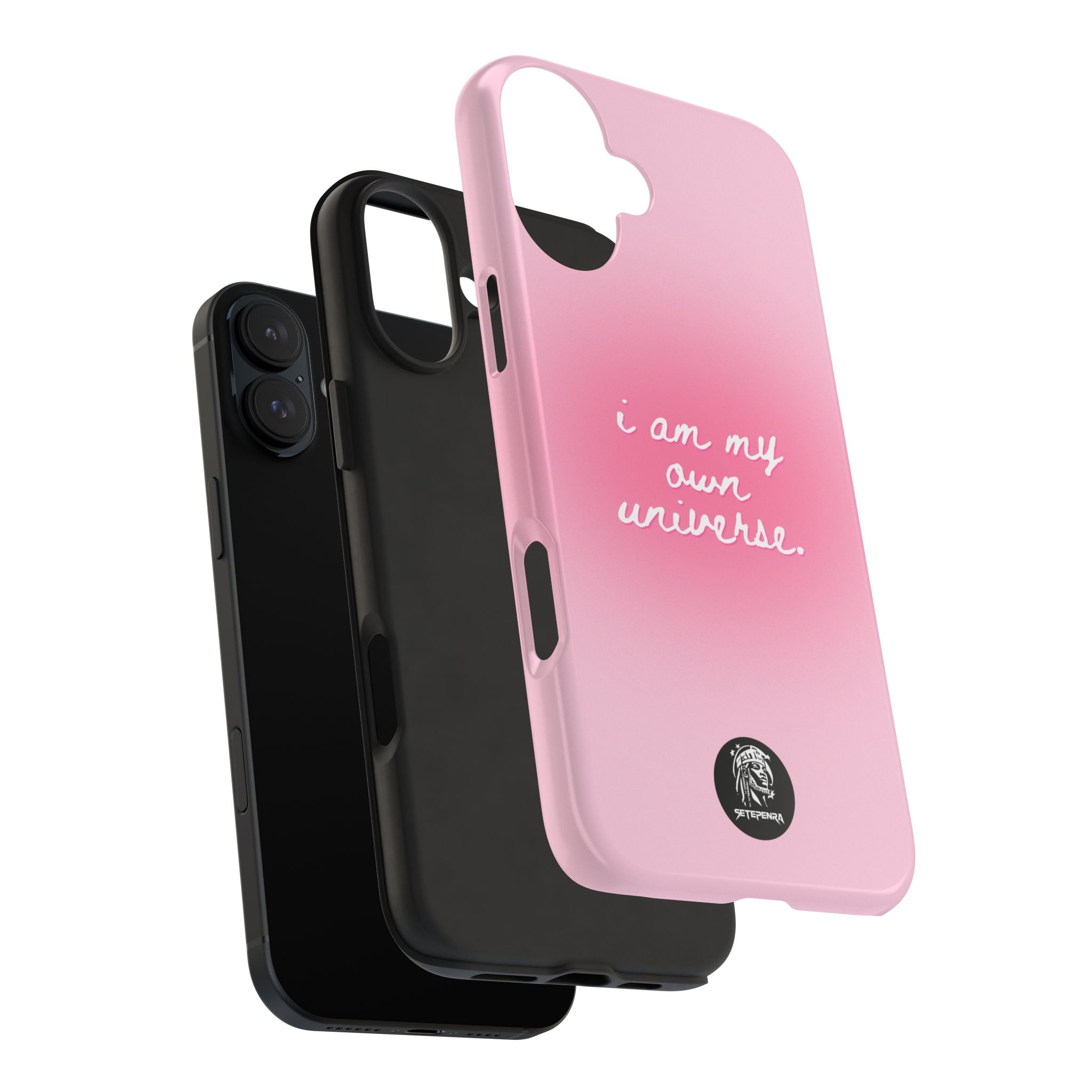 I Am My Own Universe Tough Phone Case (For iPhone, Galaxy & More) - Light Pink