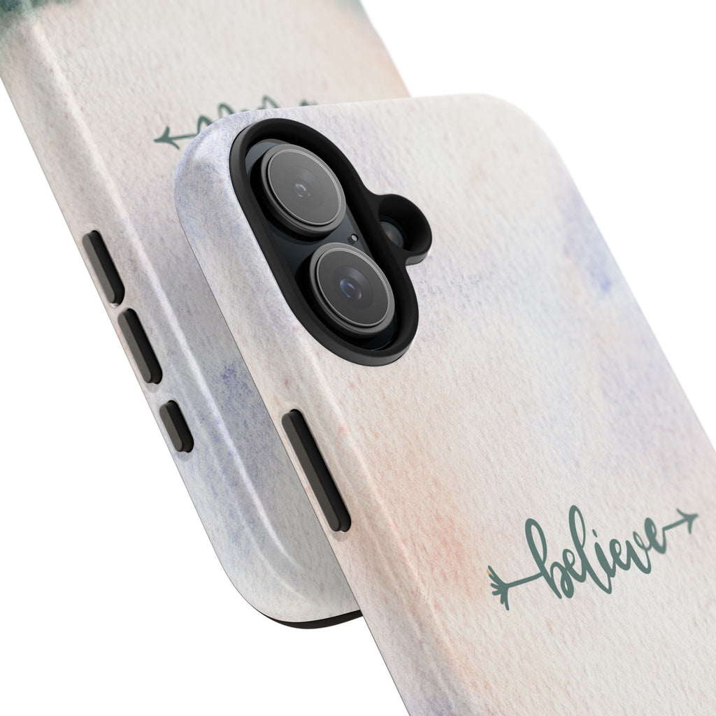 Believe Tough Phone Case (For iPhone, Galaxy & More) - Watercolor Flower