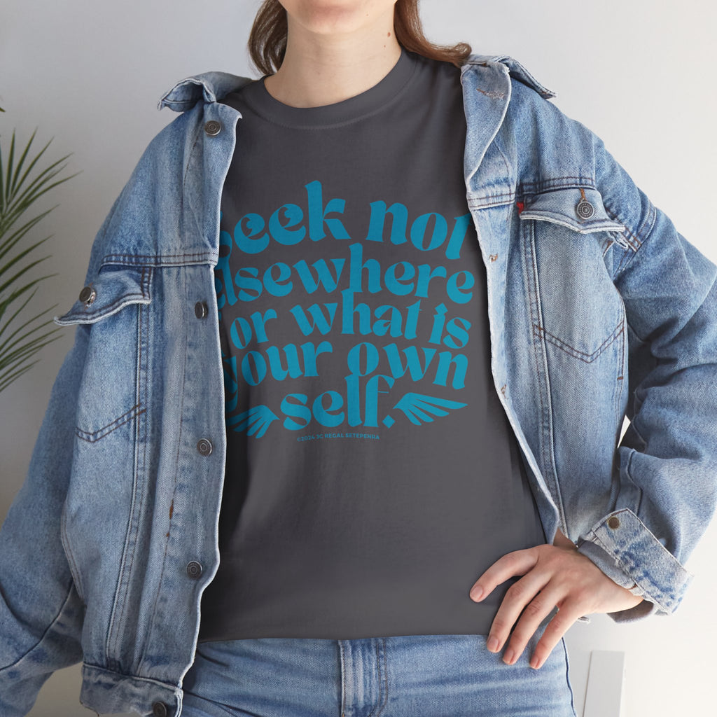 Seek Not Elsewhere (Aqua Edition) Unisex Heavy Cotton Tee