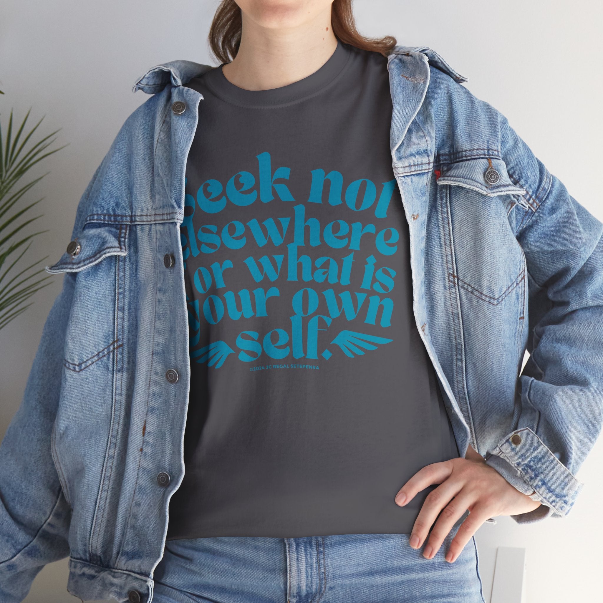 Seek Not Elsewhere (Aqua Edition) Unisex Heavy Cotton Tee