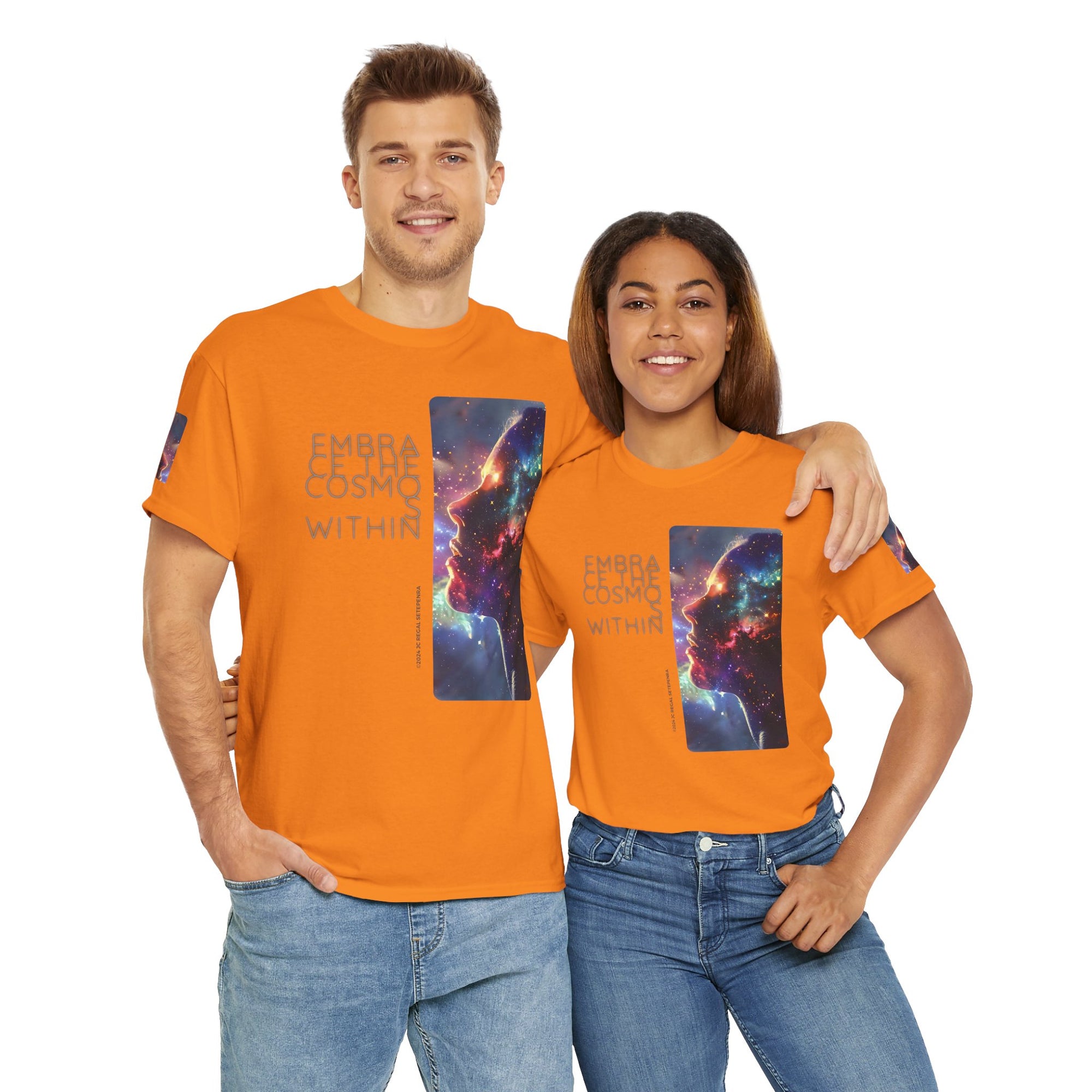 Embrace The Cosmos Within Unisex Heavy Cotton Tee