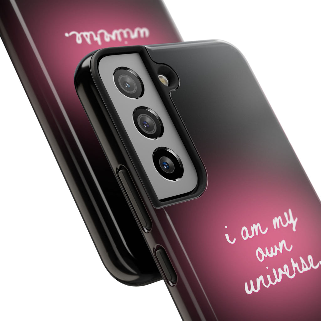 I Am My Own Universe — Pink Glow Protective Cover Tough Phone Case