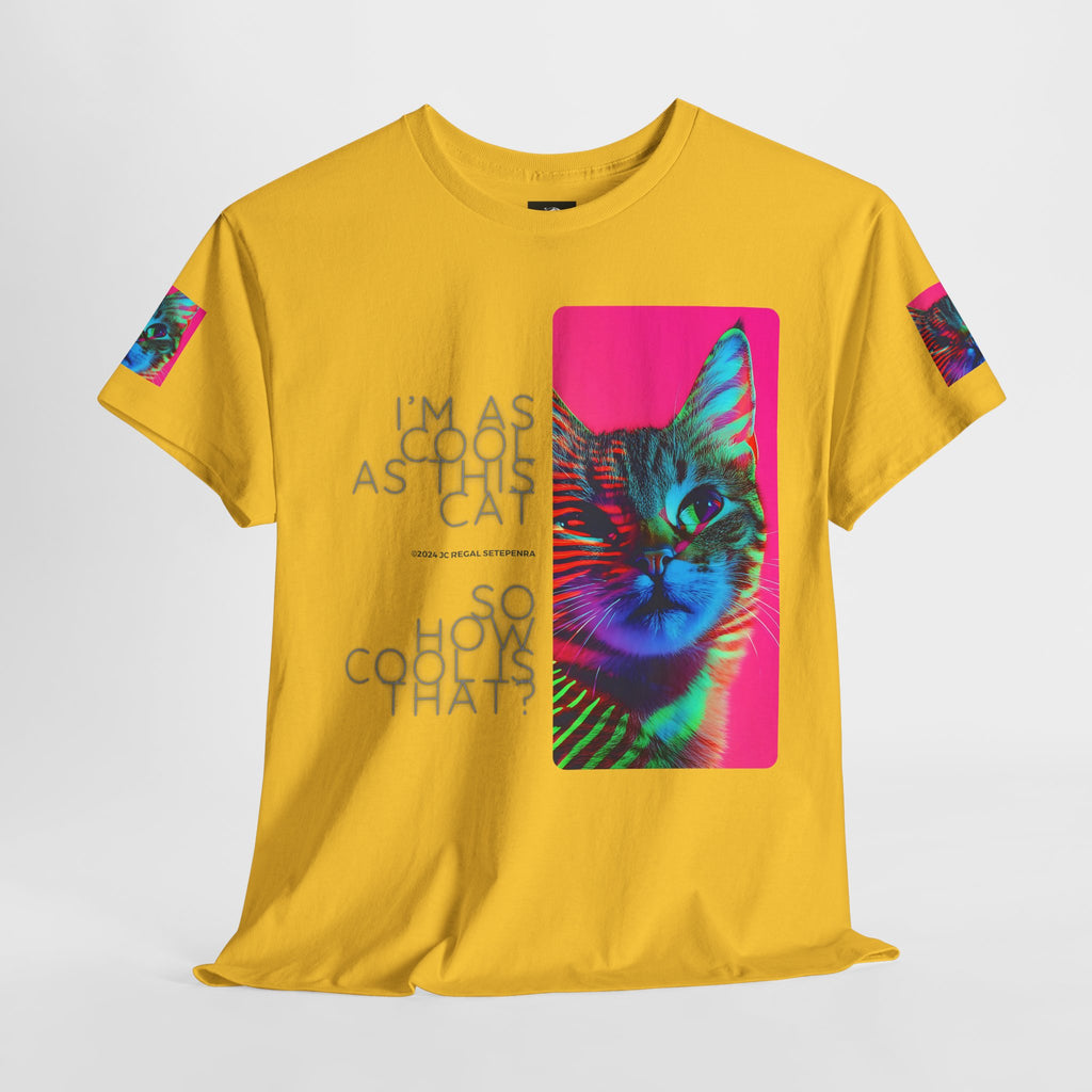 Cool Cat (Whiskers 2) Unisex Heavy Cotton Tee