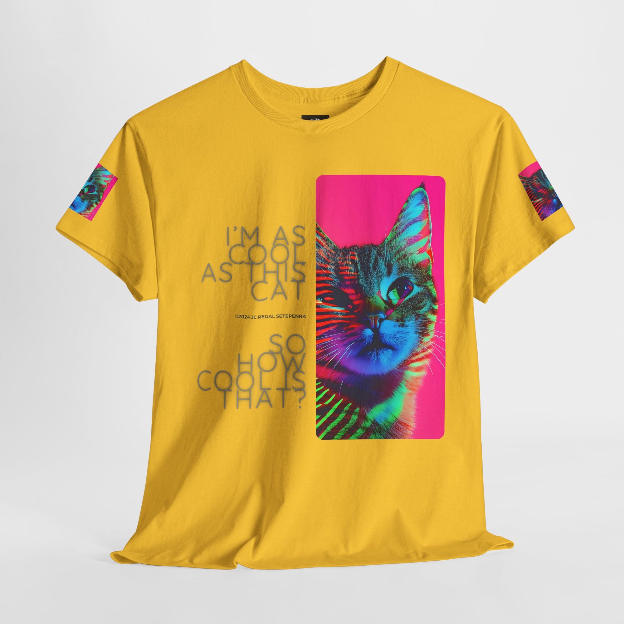 Cool Cat (Whiskers 2) Unisex Heavy Cotton Tee