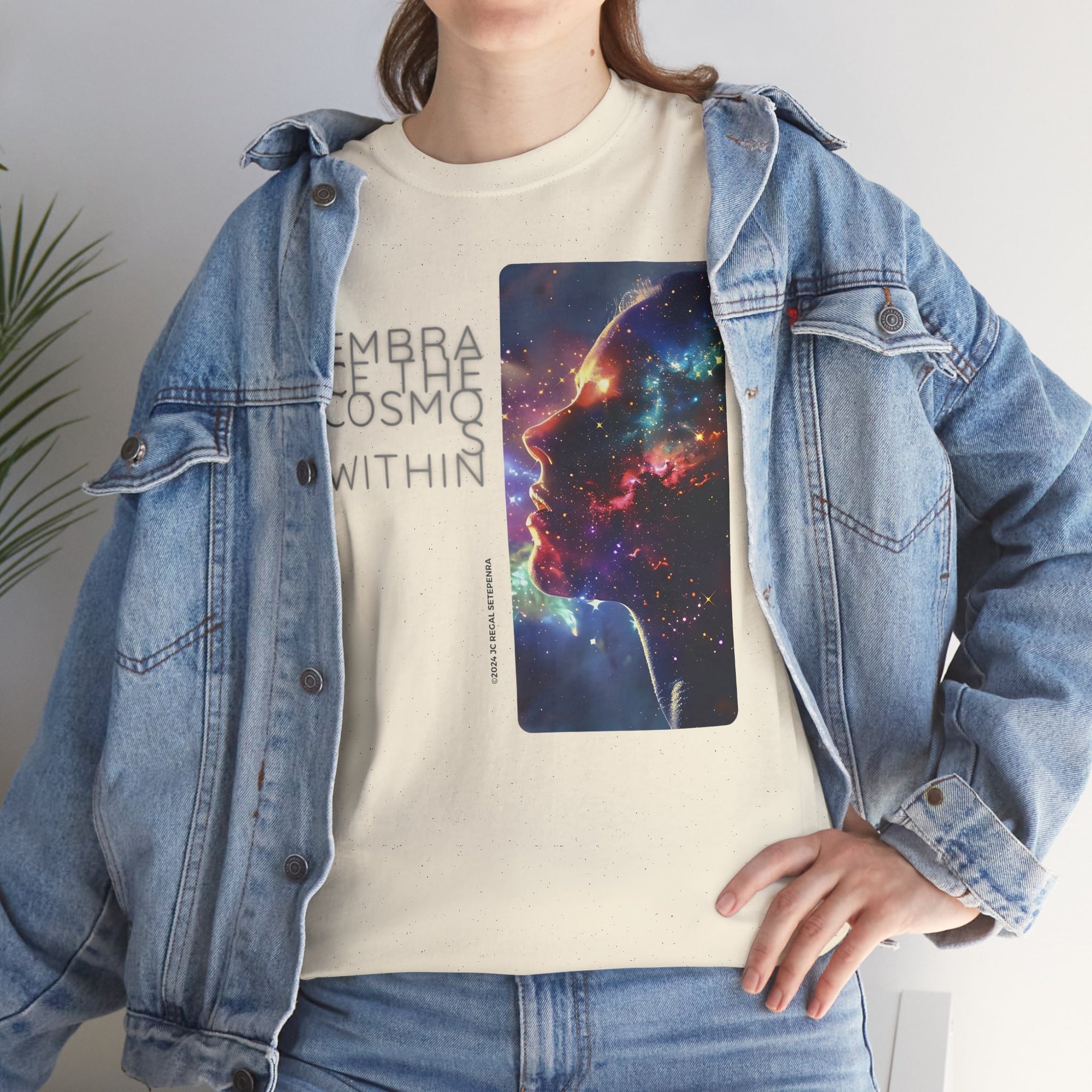 Embrace The Cosmos Within Unisex Heavy Cotton Tee