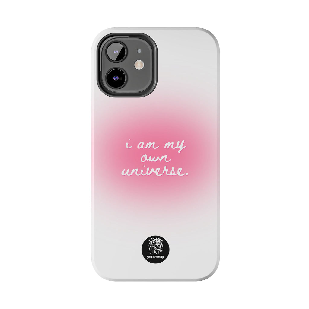 I Am My Own Universe Tough Phone Case (For iPhone, Galaxy & More) - White