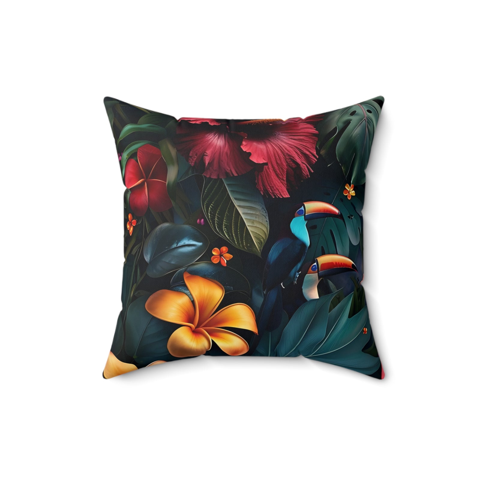 Tropican Retreat (Scene 1) Faux Suede Square Pillow SETEPENRA Home Decor.