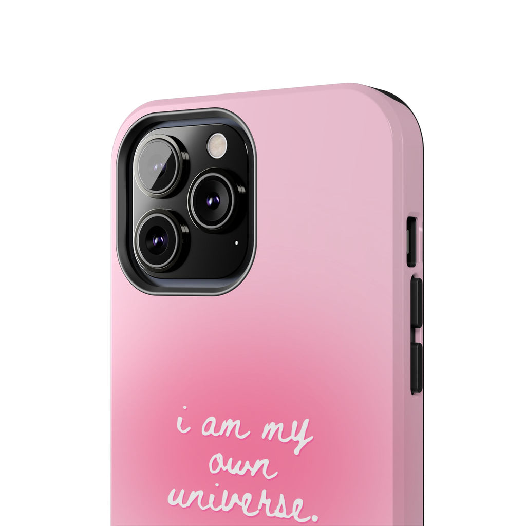 I Am My Own Universe Tough Phone Case (For iPhone, Galaxy & More) - Light Pink