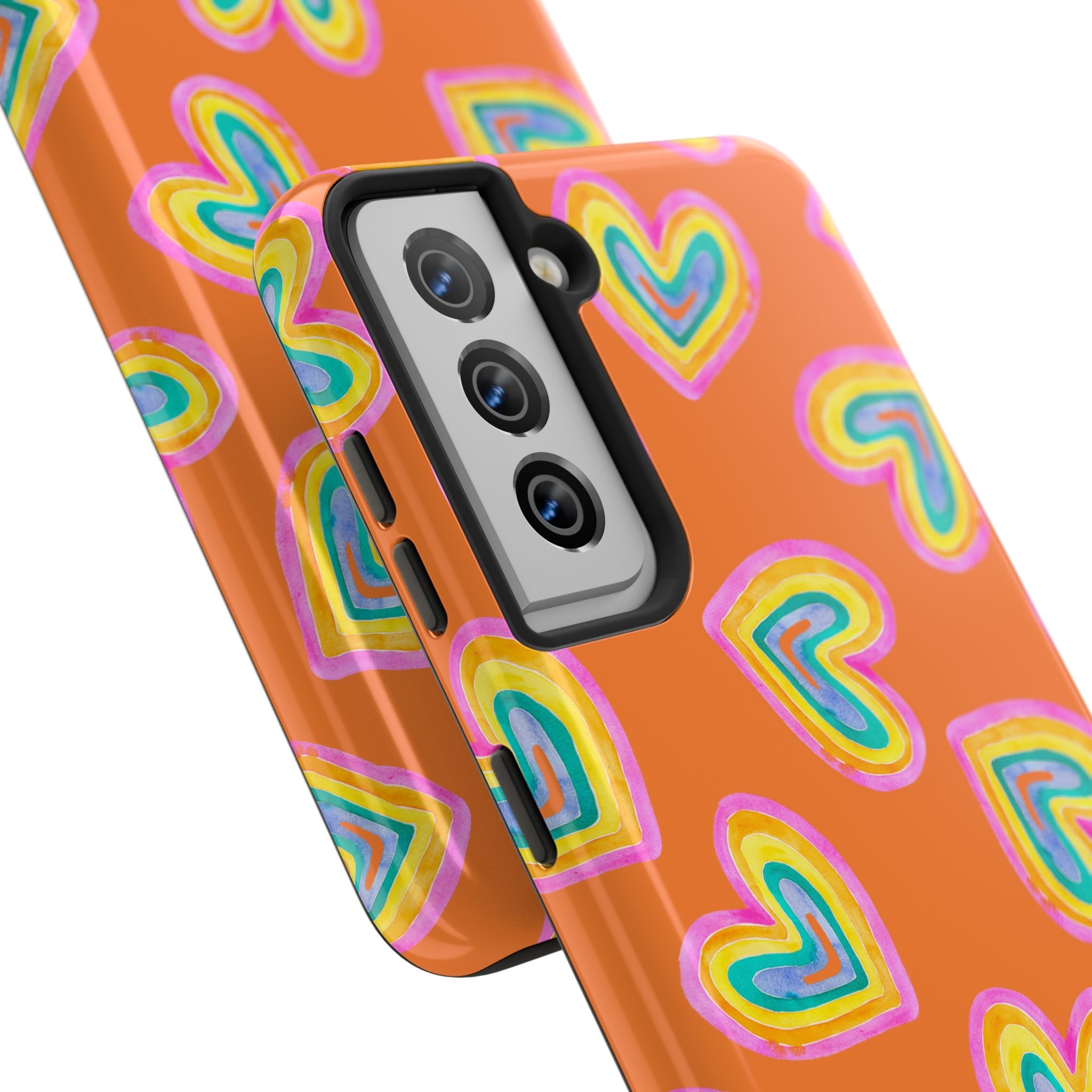 Rainbow Heart Tough Phone Case (For iPhone, Galaxy & More) - Crusta