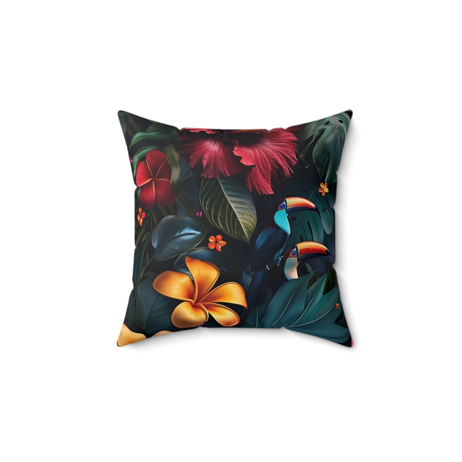 Tropican Retreat (Scene 1) Faux Suede Square Pillow SETEPENRA Home Decor.