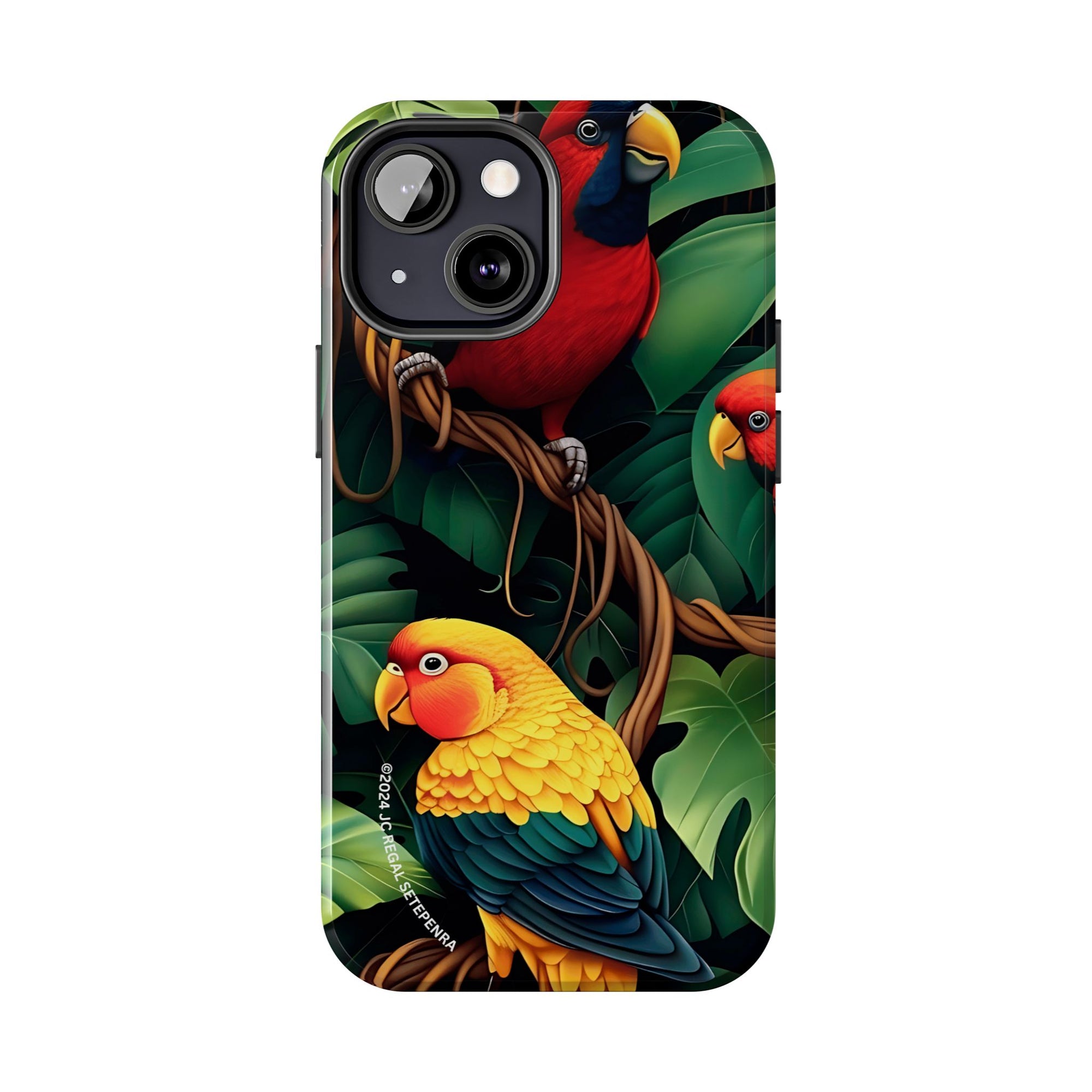 Tri-Parrot Tough Phone Case (For iPhone, Galaxy &amp; More)