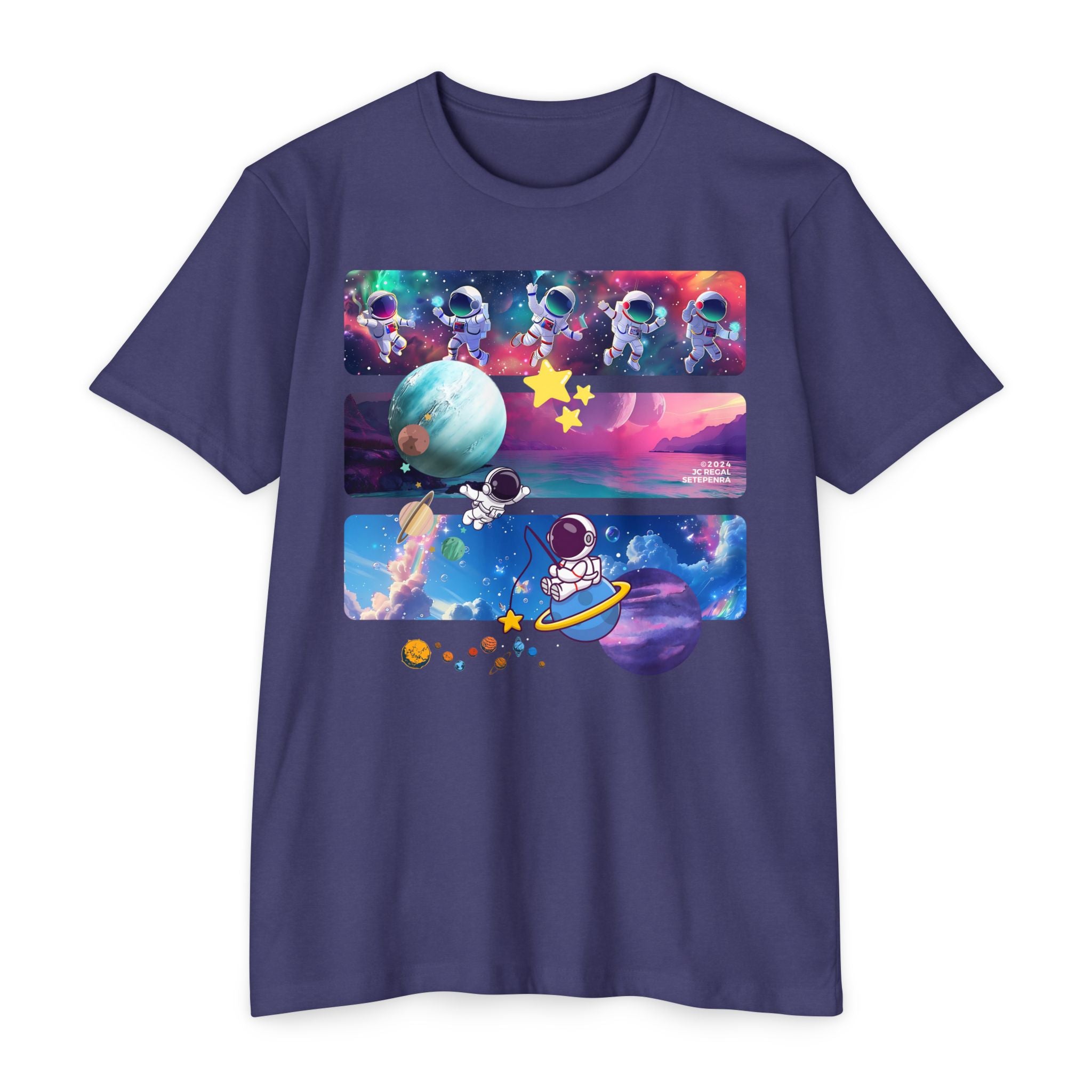 Astro Cosmo Unisex CVC Jersey T-shirt SETEPENRA T-Shirt.