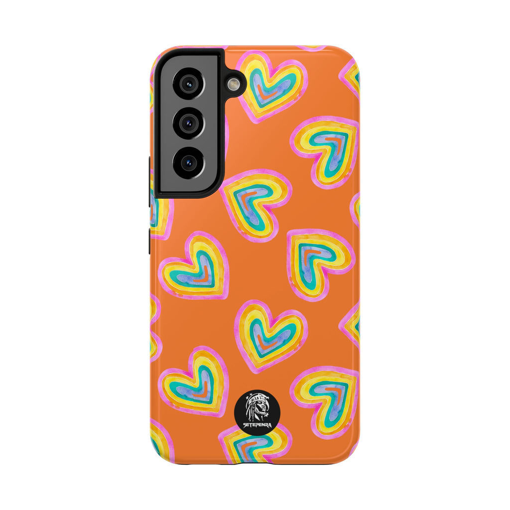 Rainbow Heart Tough Phone Case (For iPhone, Galaxy & More) - Crusta