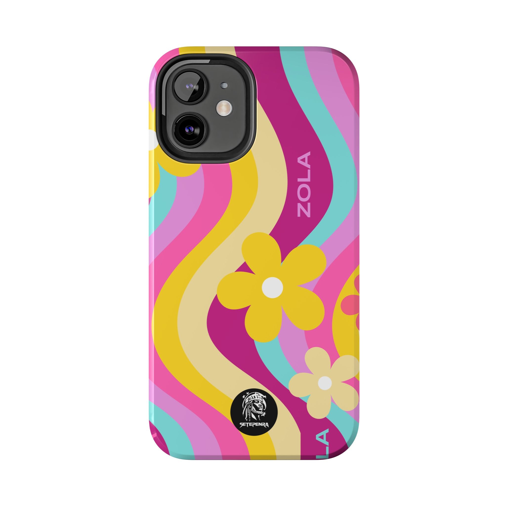 Zola Tough Phone Case (For iPhone, Galaxy & More) - Pink Wave