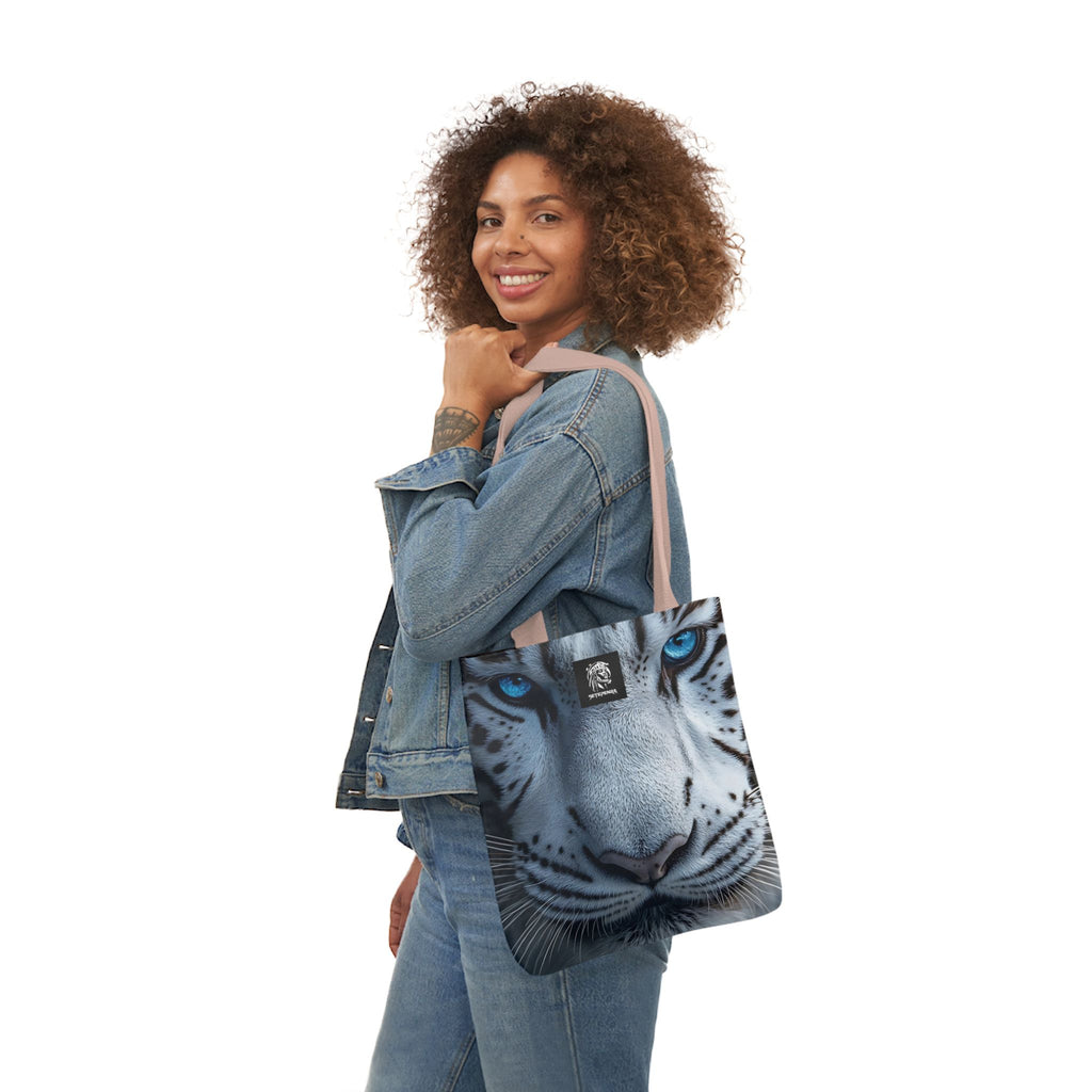 Primal Power Canvas Tote Bag, 5-Color Straps - White Tiger (1st Edition)