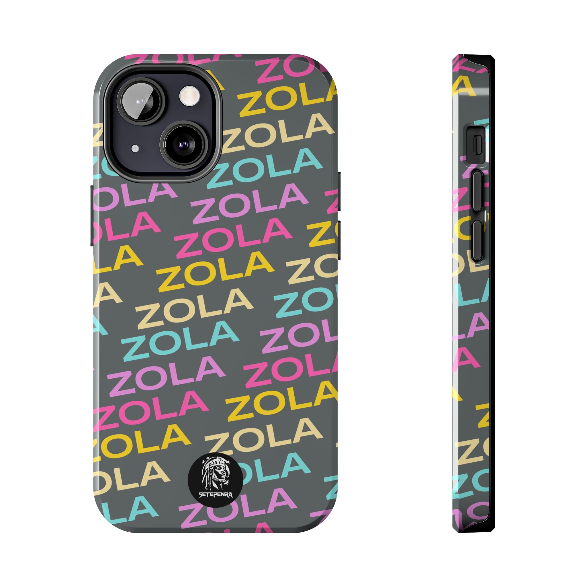 Zola Tough Phone Case (For iPhone, Galaxy & More) - Dark Grey SETEPENRA Phone Case.