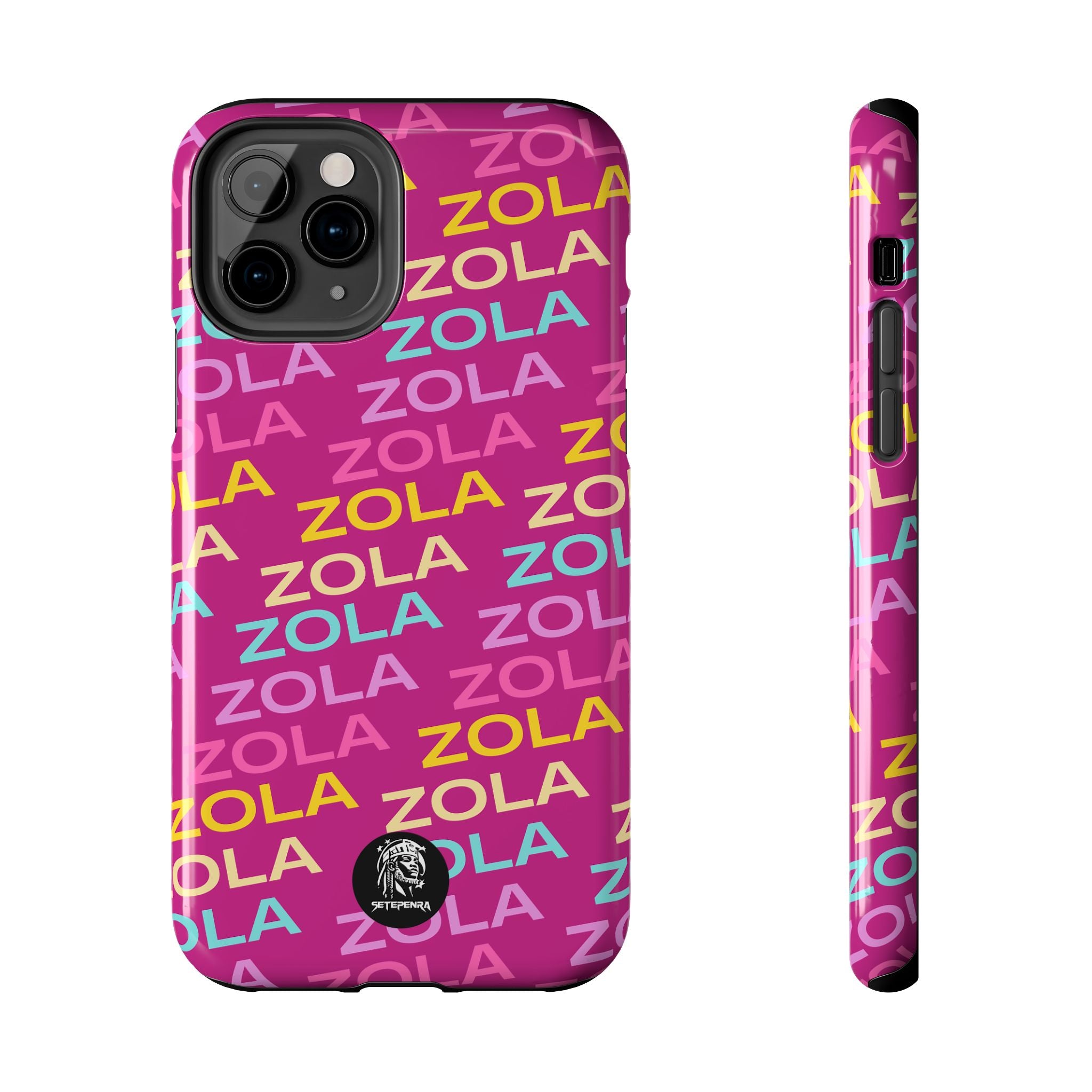 Zola Tough Phone Case (For iPhone, Galaxy & More) - Pink SETEPENRA Phone Case.