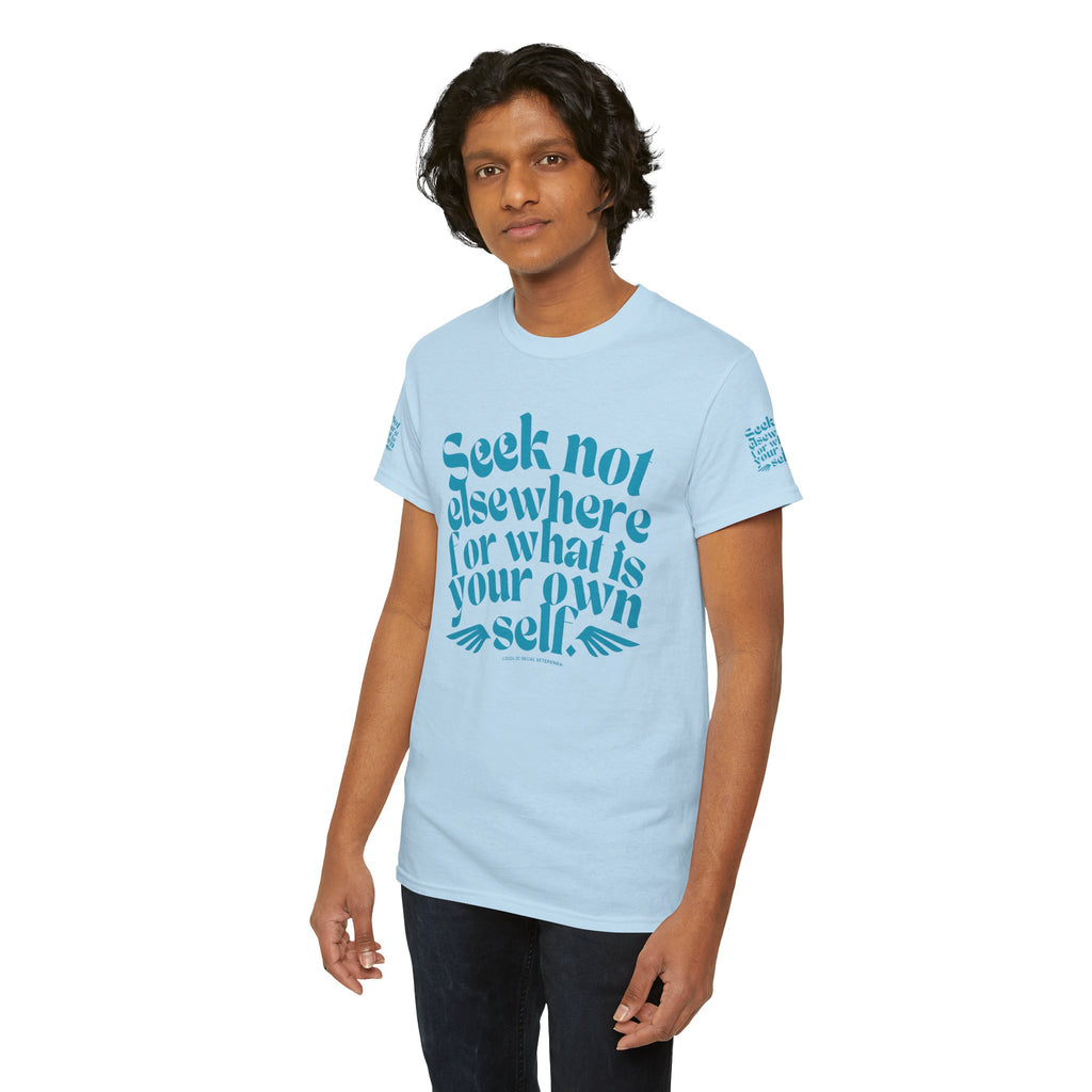 Seek Not Elsewhere (Aqua Edition) Unisex Heavy Cotton Tee