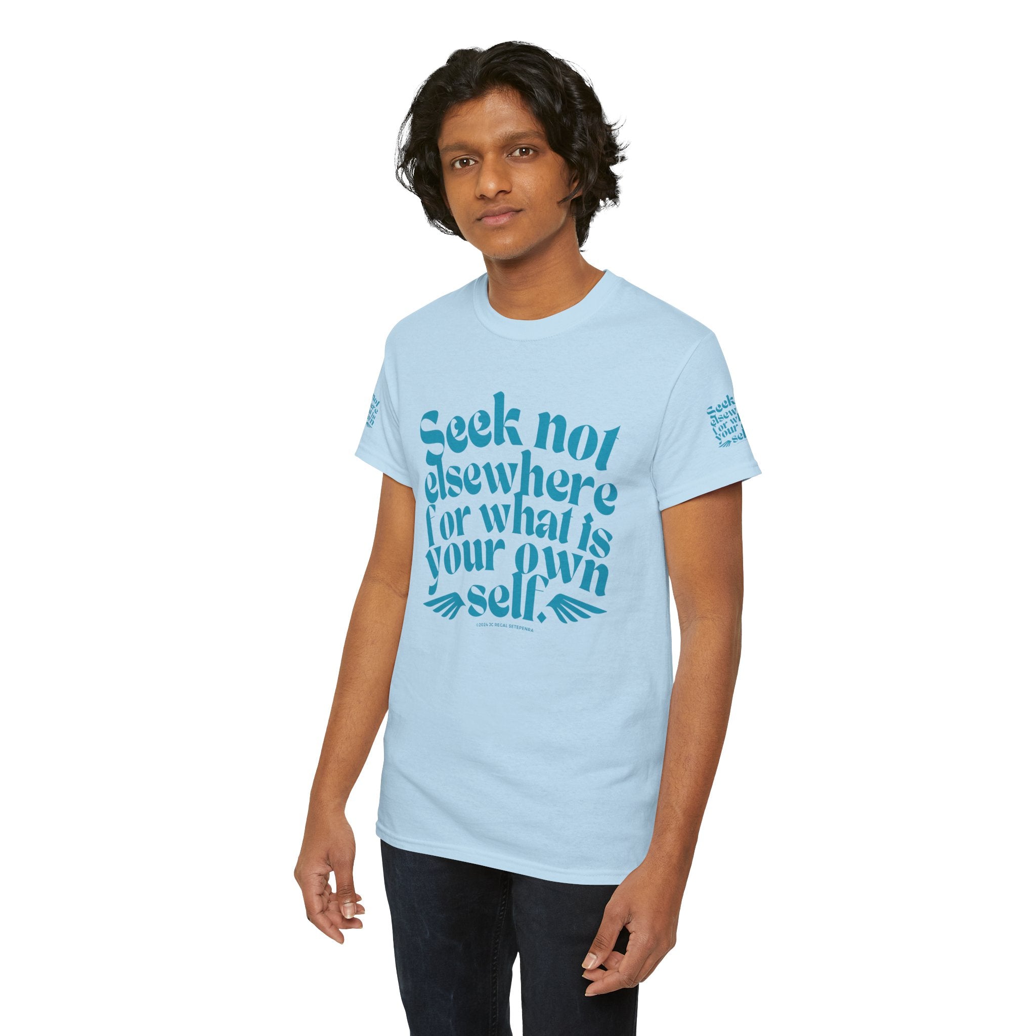 Seek Not Elsewhere (Aqua Edition) Unisex Heavy Cotton Tee