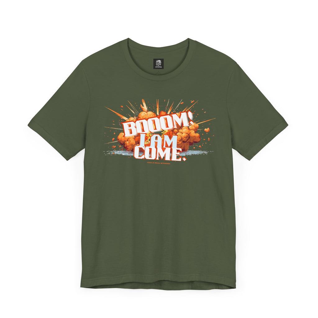BOOOM! I AM COME Unisex Jersey Short Sleeve Tee SETEPENRA T-Shirt.