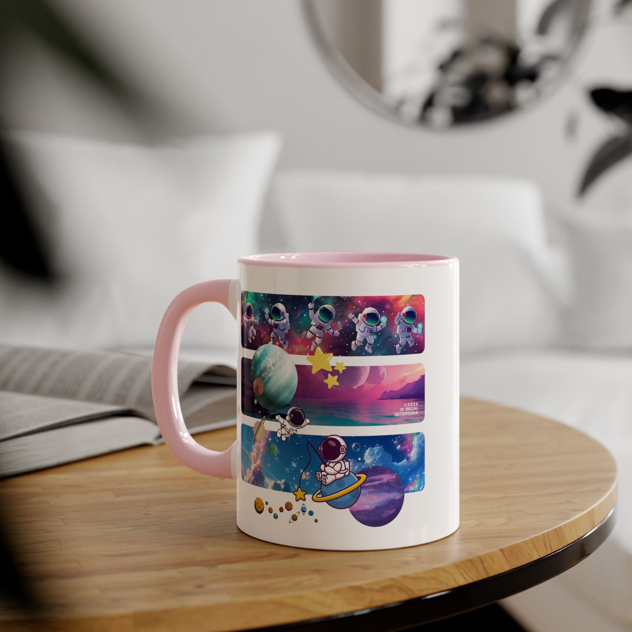 Astro Cosmo Accent Mug, 11oz (Various Colors)