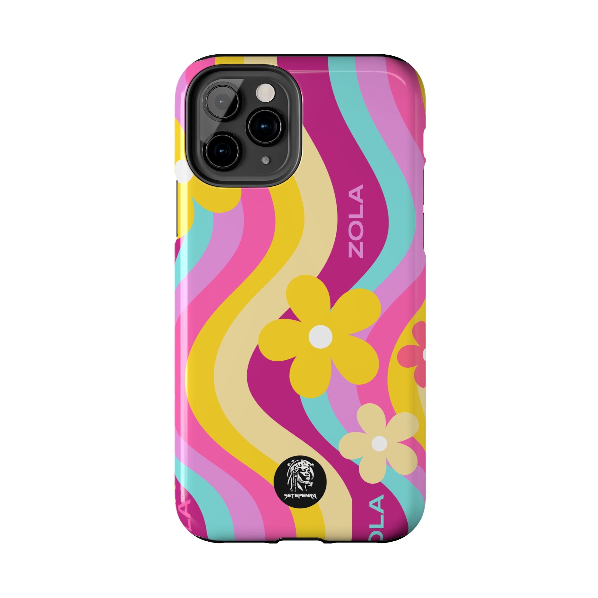 Zola Tough Phone Case (For iPhone, Galaxy & More) - Pink Wave