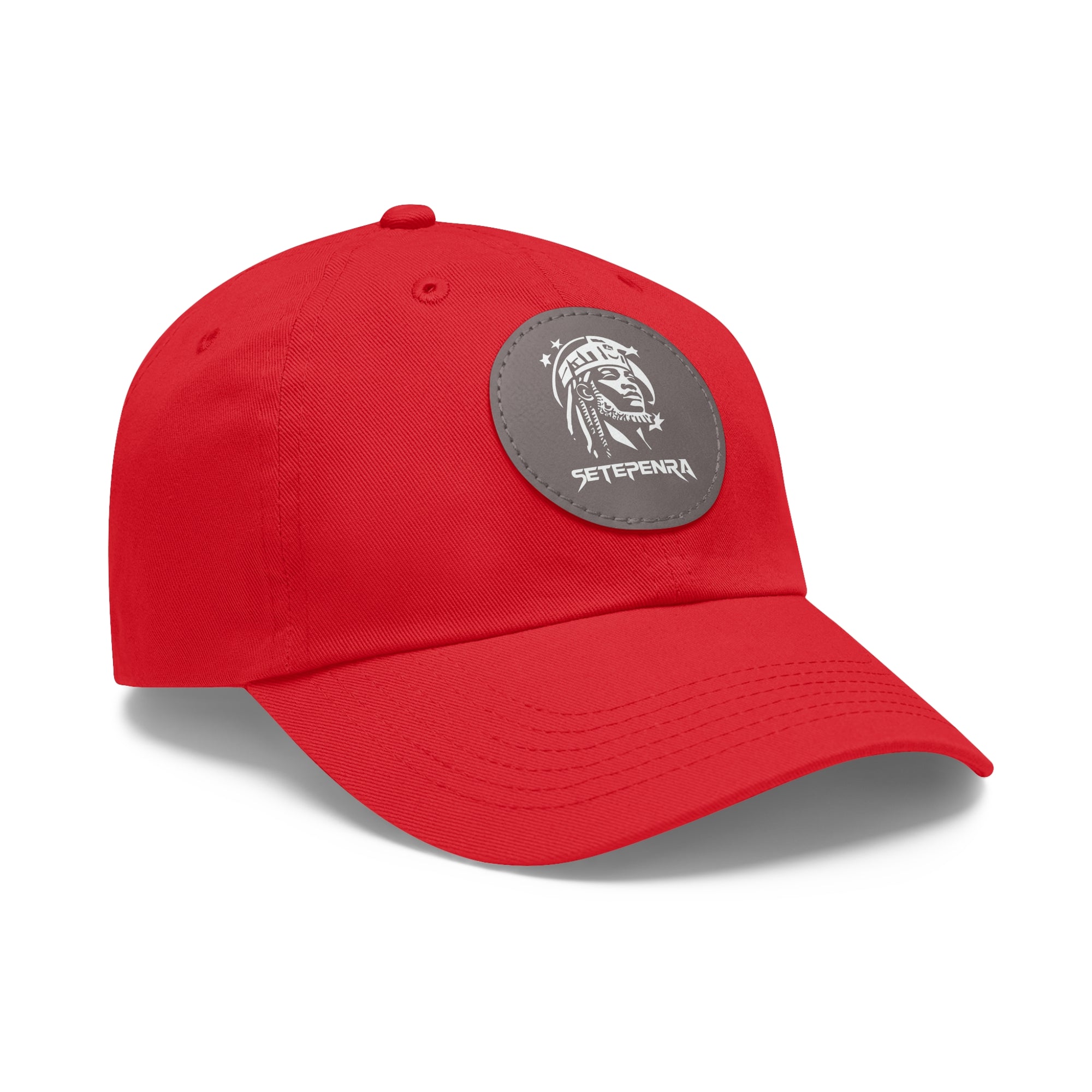 SETEPENRA Dad Hat with Leather Patch (Round)