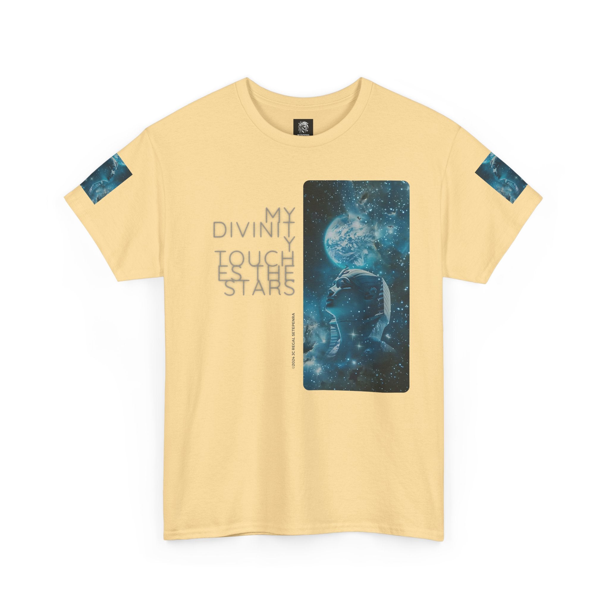 My Divinity Touches The Stars Unisex Heavy Cotton Tee SETEPENRA T-Shirt.