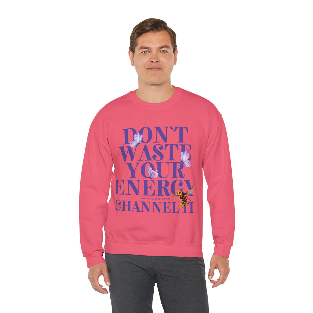 Channel It Unisex Heavy Blend™ Crewneck Sweatshirt (Purple Print)