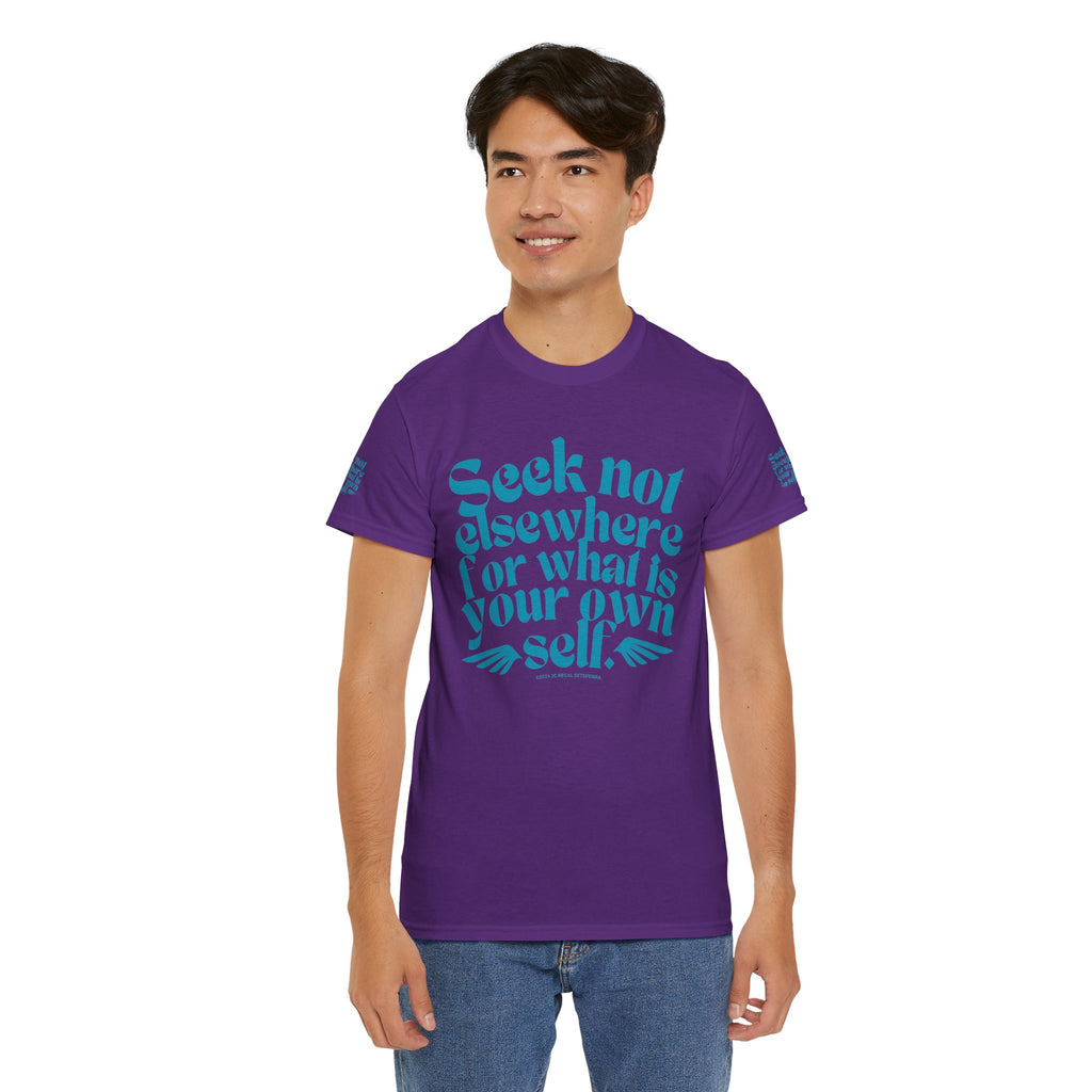 Seek Not Elsewhere (Aqua Edition) Unisex Heavy Cotton Tee