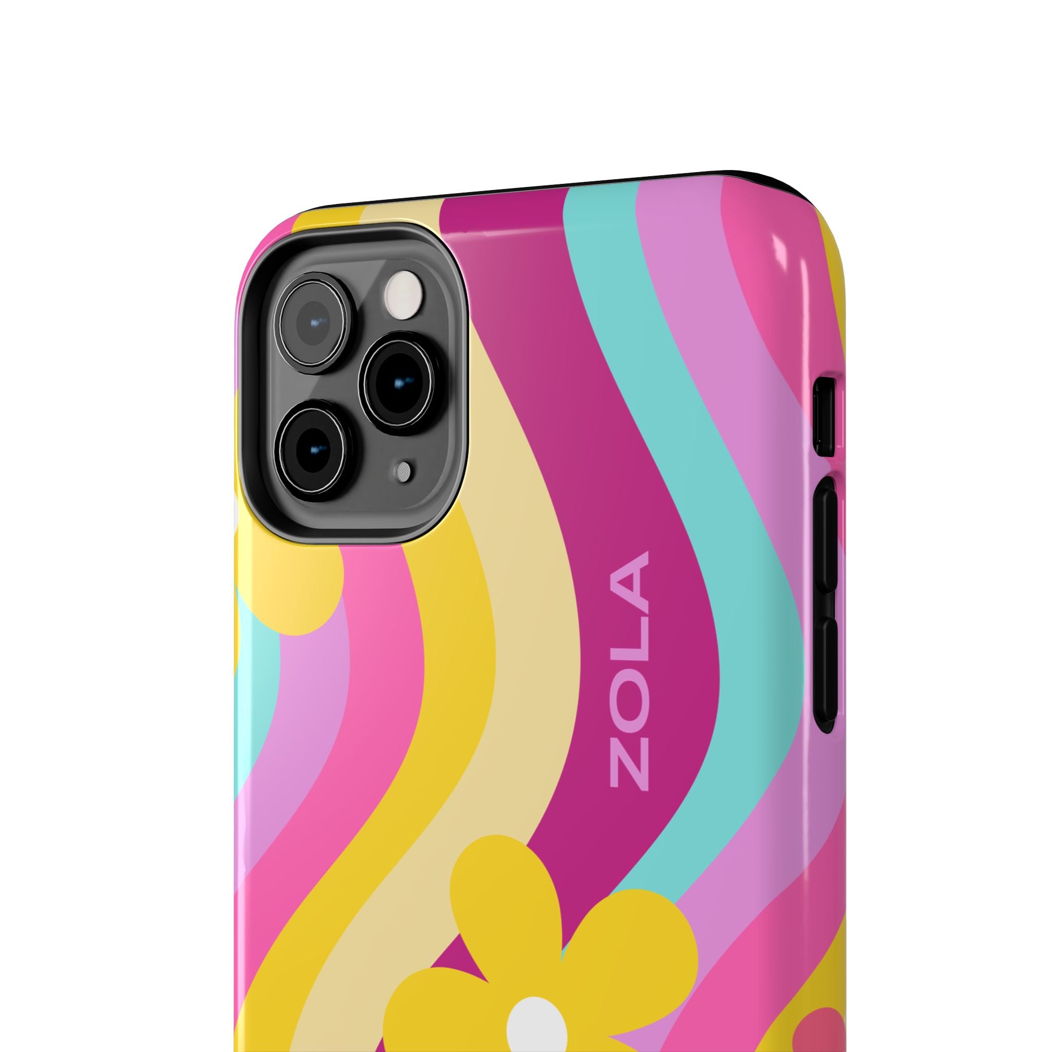 Zola Tough Phone Case (For iPhone, Galaxy & More) - Pink Wave