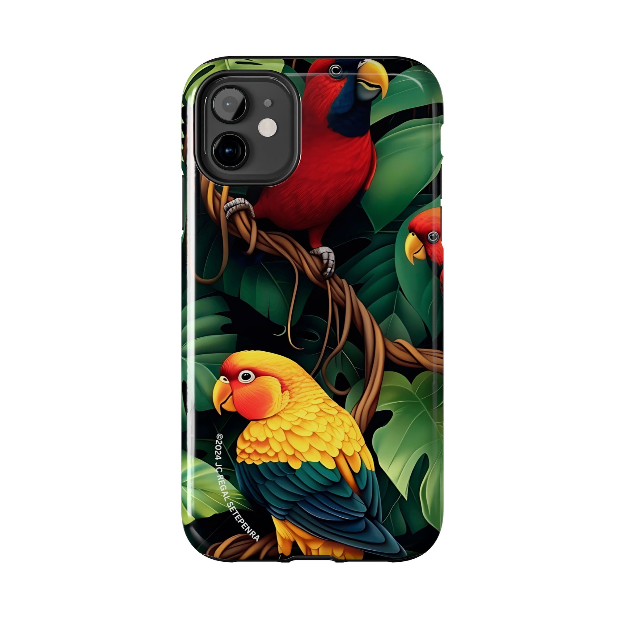Tri-Parrot Tough Phone Case (For iPhone, Galaxy &amp; More)