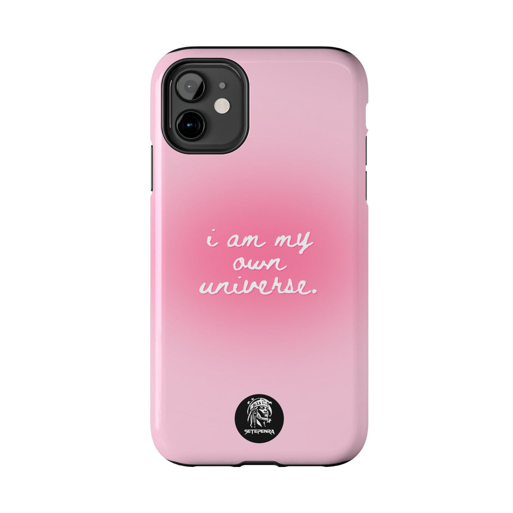 I Am My Own Universe Tough Phone Case (For iPhone, Galaxy & More) - Light Pink
