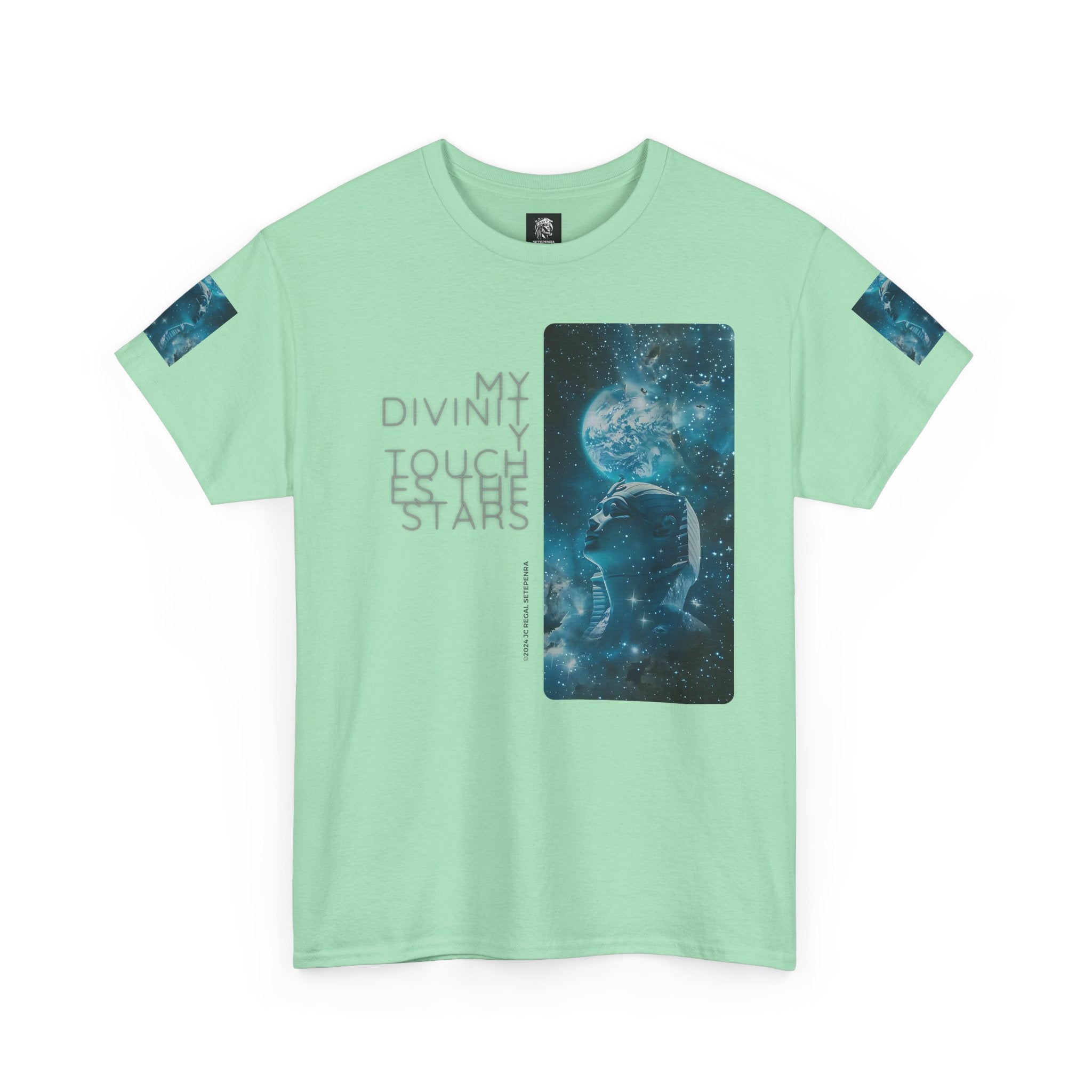 My Divinity Touches The Stars Unisex Heavy Cotton Tee SETEPENRA T-Shirt.